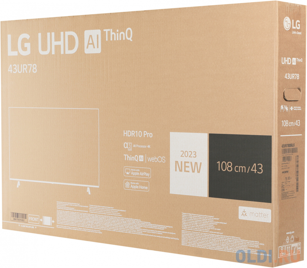 Телевизор LCD 43" 43UR78006LK.ARUB LG