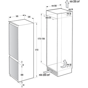 Встраиваемый холодильник Gorenje NRKI 2181E1