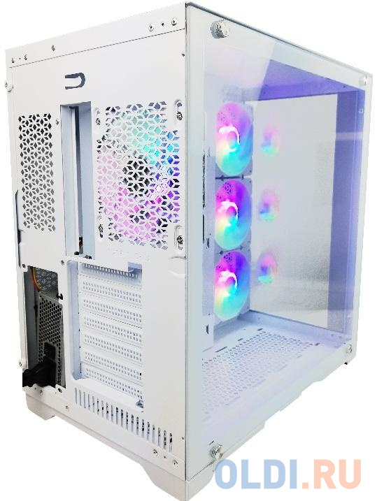 Корпус ATX Powercase Tempered Glass Без БП белый