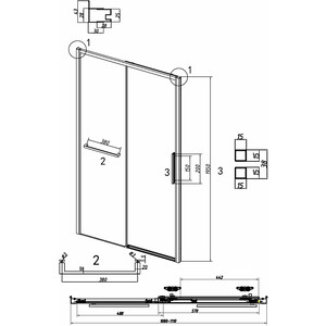 Душевая дверь Grossman Style 110х195 тонированная, черная матовая (100.K33.05.110.21.10)