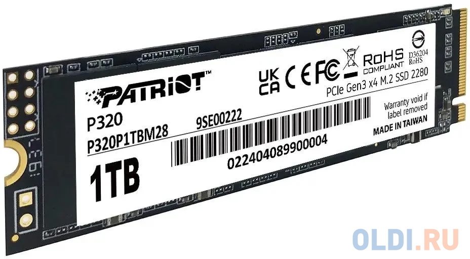 SSD жесткий диск M.2 2280 1TB P320 P320P1TBM28 PATRIOT в Москвe