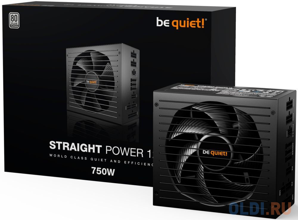 be quiet! Straight Power 12 750W / ATX 3.0, 80 PLUS Platinum, FB+LLC+SR+DC-DC, 135mm fan, full modular / BN336