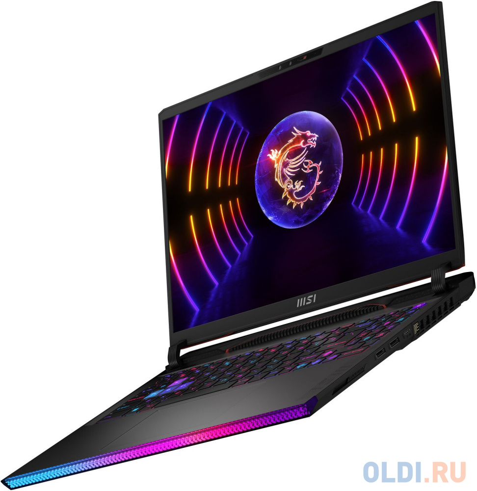 Ноутбук MSI Raider GE68 HX 13VG-205RU Core i7 13700HX 32Gb SSD2Tb NVIDIA GeForce RTX4070 8Gb 16" IPS QHD+ (2560x1600) Windows 11 Home black WiFi