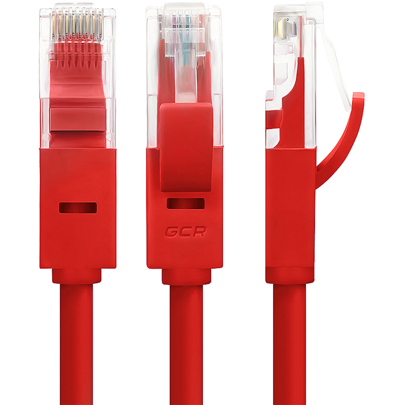 Патч-корд UTP кат.5e, 30 м, RJ45-RJ45, красный, Greenconnect (GCR) (GCR-LNC04-30.0m)