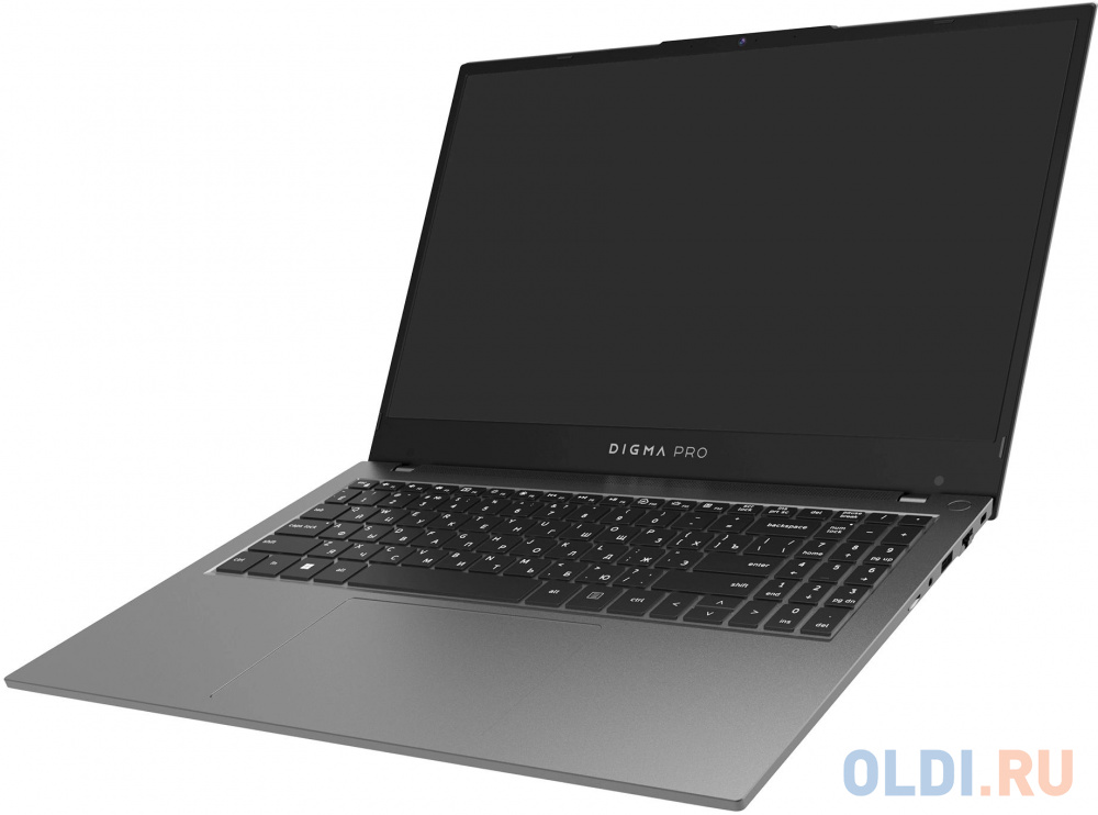 Ноутбук Digma Pro Fortis Core i5 1035G1 8Gb SSD512Gb Intel UHD Graphics 15.6" IPS FHD (1920x1080) Windows 11 Professional grey WiFi BT Cam 4250mA