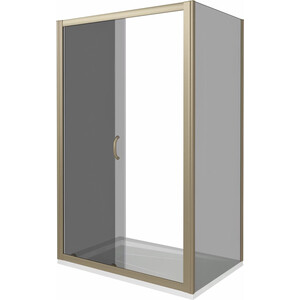 Душевой уголок Good Door Jazz WTW+SP 140x90 тонированный, бронза