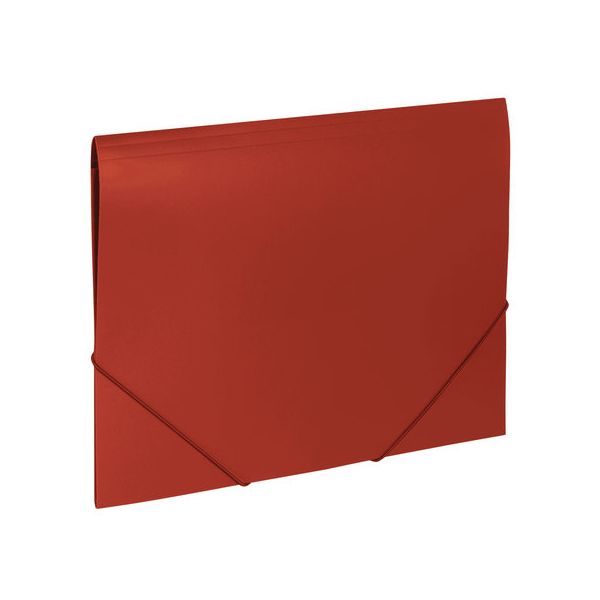Папка на резинках BRAUBERG Office, красная, до 300 листов, 500 мкм, 227711, (10 шт.)