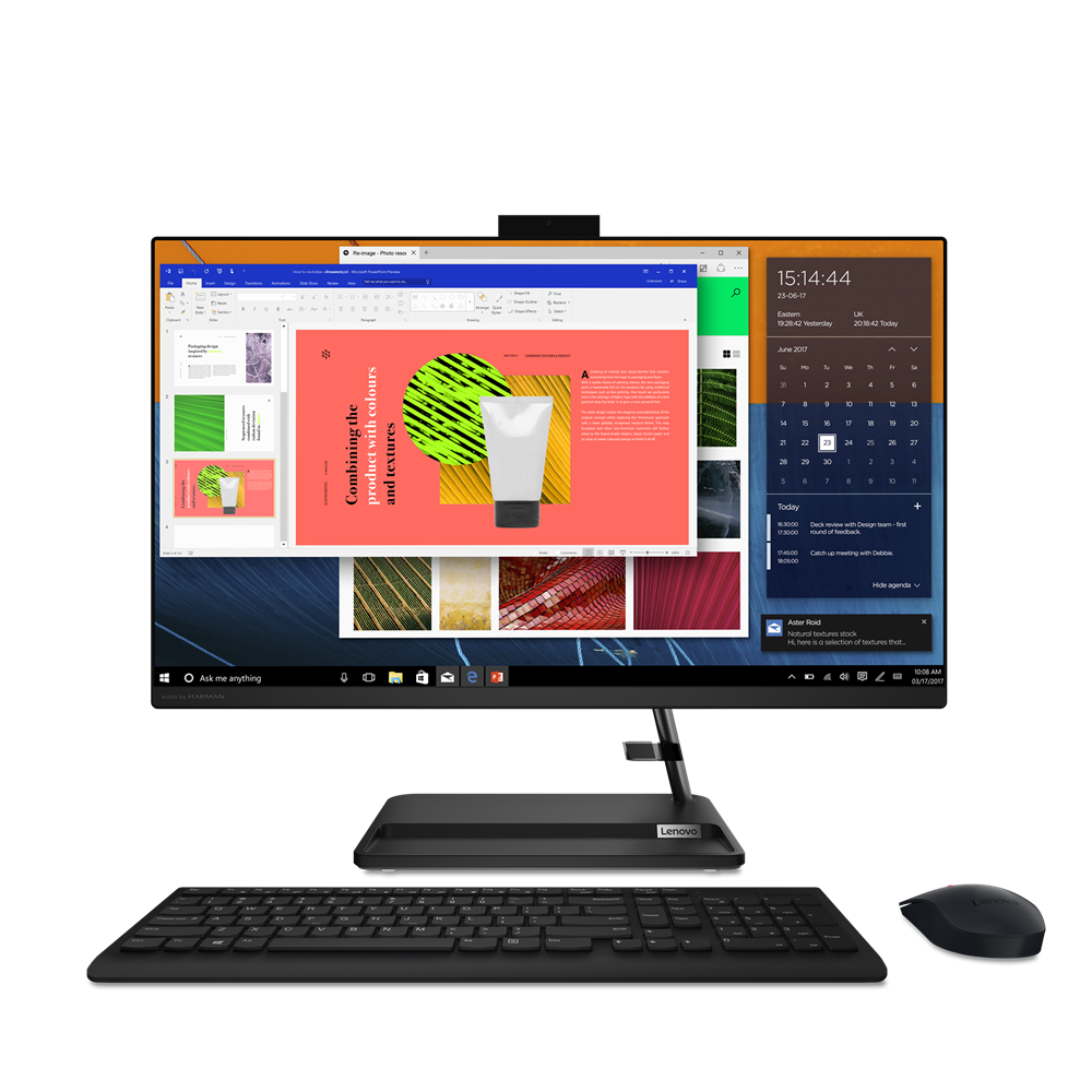 Моноблок Lenovo IdeaCentre 3 27ALC6 27" 1920x1080, AMD Ryzen 3 7330U 2.3 ГГц, 8Gb RAM, 256Gb SSD, AMD Radeon Graphics, WiFi, BT, Cam, без ОС, черный, клавиатура, мышь (F0FY00JTRK)