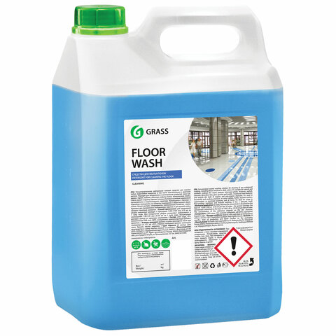 Средство для мытья пола GRASS, жидкость, 5 л, 5.1 кг (125195)