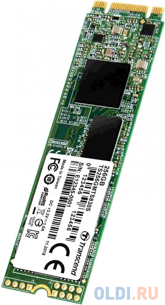 SSD накопитель Transcend MTS830S 256 Gb SATA-III