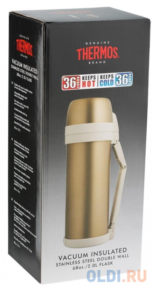 Термос Thermos FDH Stainless Steel Vacuum Flask (923653) 2л. стальной/черный