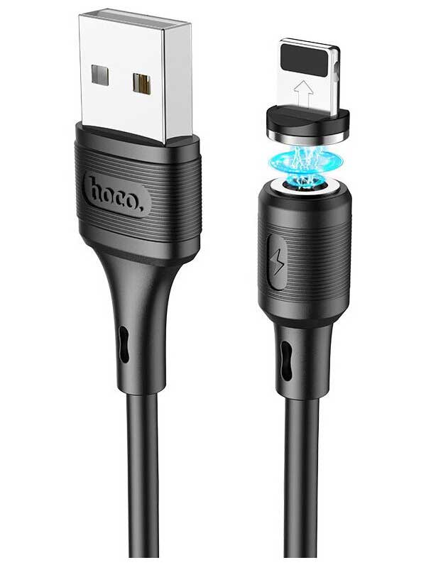 Кабель Hoco X52 Sereno USB - Lightning 2.4A 1m Black 6931474735522