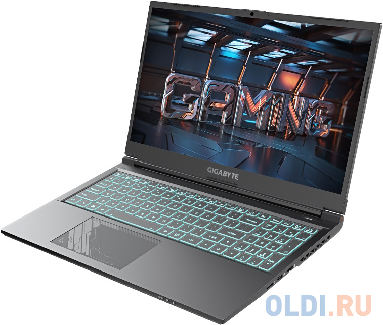 Ноутбук Gigabyte G5 Core i5 13500H 16Gb SSD512Gb NVIDIA GeForce RTX4050 6Gb 15.6" IPS FHD (1920x1080) Free DOS black WiFi BT Cam (MF5-52KZ353SD)