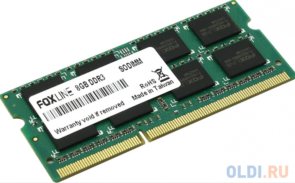 Оперативная память для ноутбука Foxline FL1600D3S11L-8G SO-DIMM 8Gb DDR3 1600MHz в Москвe