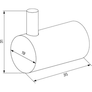 Комплект крючков IDDIS Petite 2 шт, черный матовый (PET2SB3i41)