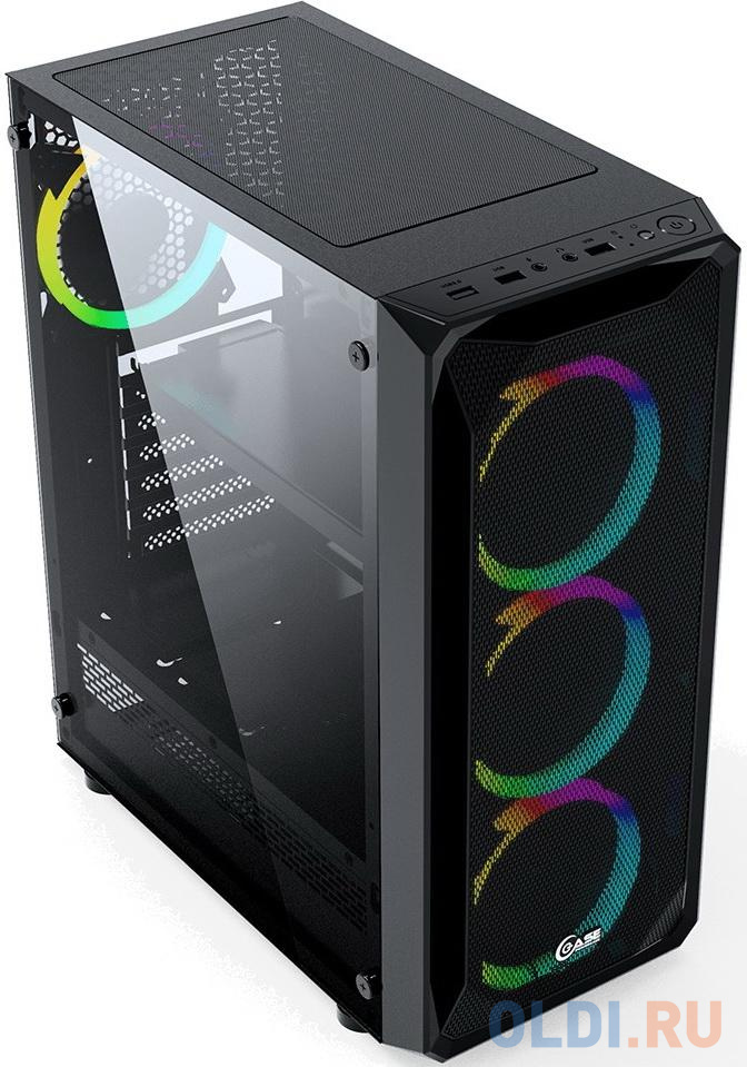 Корпус ATX Powercase CMIZB-L4 Без БП чёрный