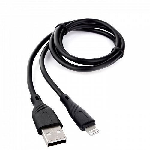 Кабель USB 2.0(Am)-Lightning 8-pin(m), 2.1A, 1м, черный Cablexpert Classic 0.1 (CCB-USB-AMAPO1-1MB)