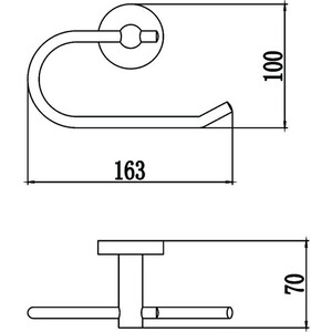 Держатель туалетной бумаги Savol серия 87 хром (S-008752)