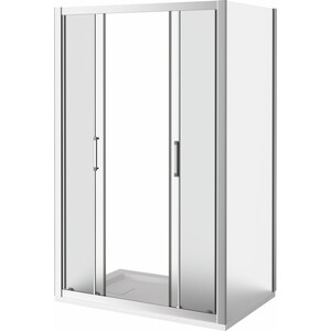 Душевой уголок Good Door Latte WTW-TD+SP 170х100 матовый Grape, хром матовый