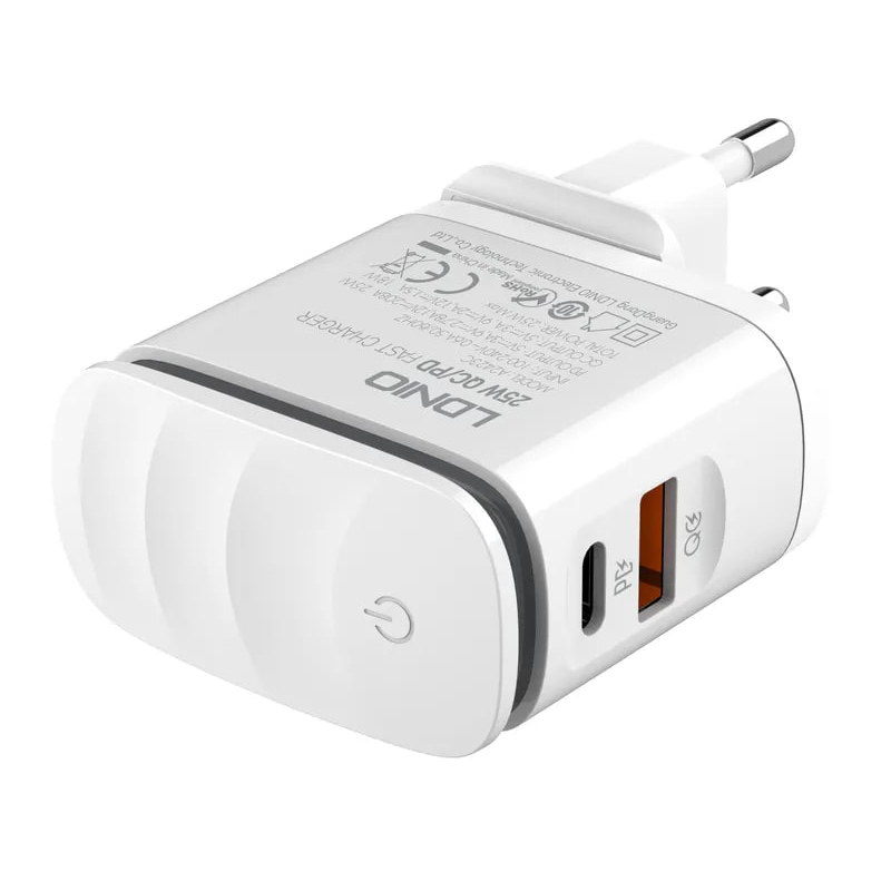 Зарядное устройство Ldnio A2423C 2xUSB + кабель Type-C White LD_C3457