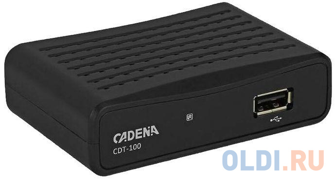 Ресивер DVB-T2 Cadena CDT-100 (TC) черный