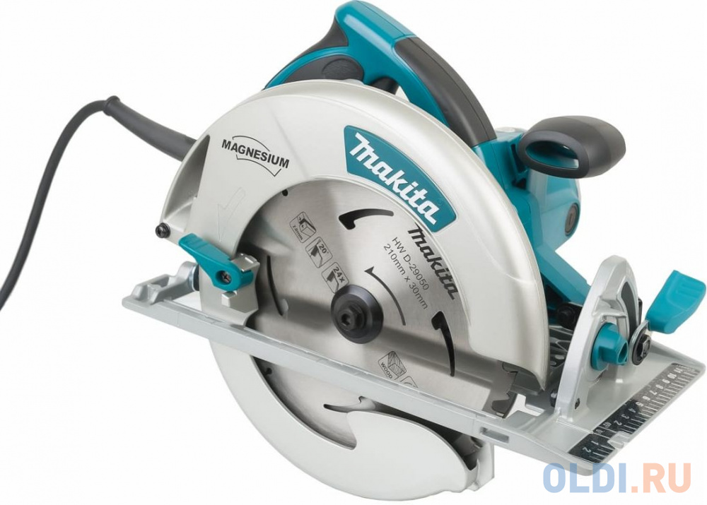 Пила дисковая, Makita 5008MGJX2 1800Вт,5200об/мин.,210х30мм,рез-75.5мм + D-29050, Makpac