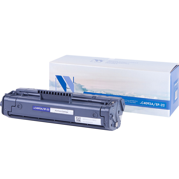 Картридж лазерный NV Print NV-C4092A/EP-22, черный, 2500 страниц, совместимый, для LJ1110/1100A/3200/Canon 800/810/1120