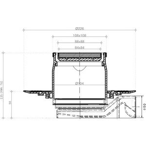 Душевой трап Pestan Standard 10х10 Plate 8 2in1 (13702566) в Москвe