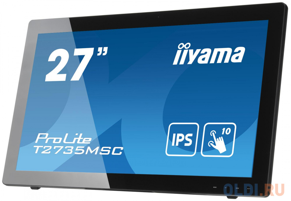 Монитор 27" iiYama ProLite T2735MSC-B3 черный IPS 1920x1080 255 cd/m^2 5 ms VGA HDMI DisplayPort Аудио USB в Москвe