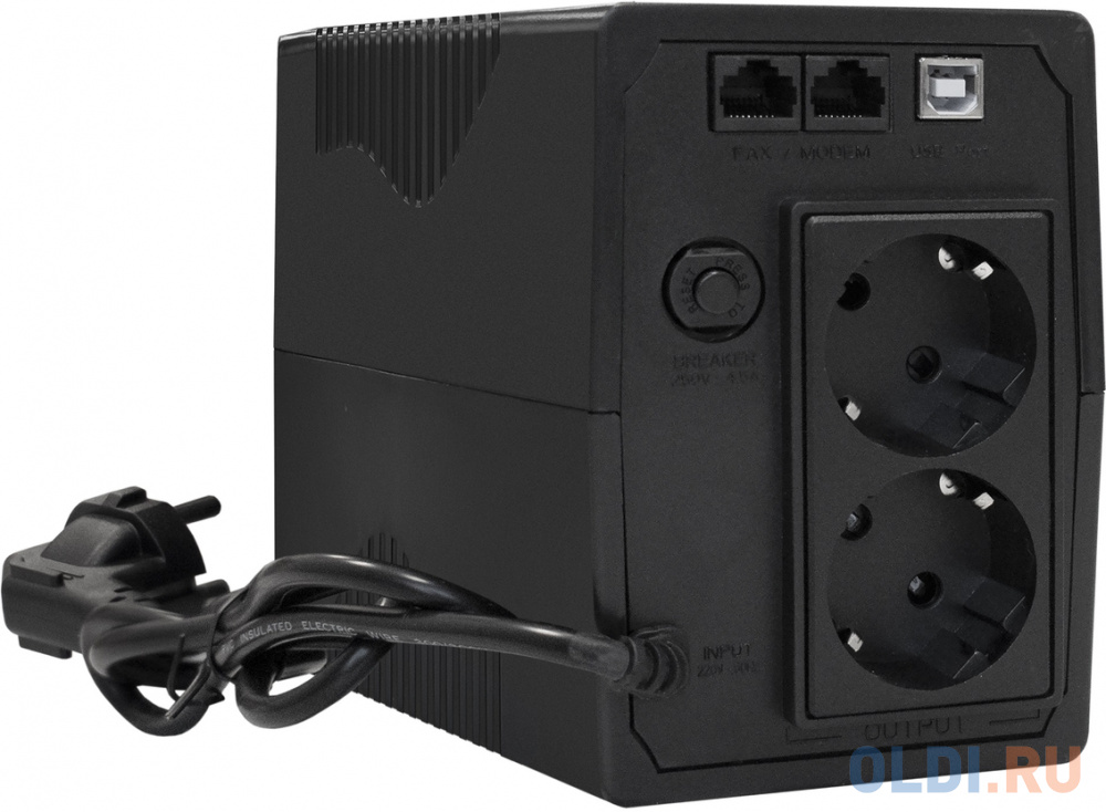 ИБП ExeGate SpecialPro UNB-800.LED.AVR.2SH <800VA/480W, LED, AVR,2*Schuko, металлический корпус, Black> в Москвe