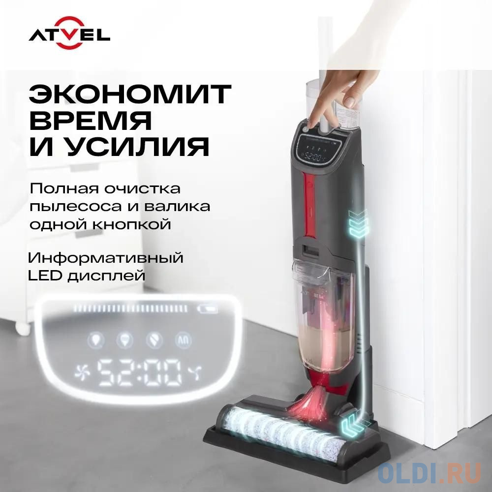 Моющий пылесос (handstick) ATVEL F16-PRO, 150Вт, темно-серый в Москвe