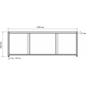 Ванна стальная Kaldewei Cayono 747 Antislip, Easy Clean 150x70 с экраном Emmy Бриз и ножками в Москвe