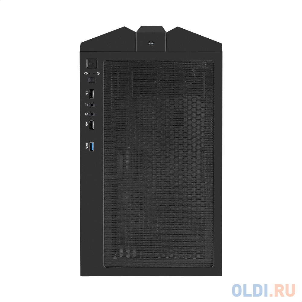 Корпус Miditower ExeGate EVO-9205-EVO800 (ATX, БП EVO800RGB с вент. 12 см, с окном, 1*USB+1*USB3.0, аудио, черный, 3 вент. 12см с RGB подсветкой) в Москвe