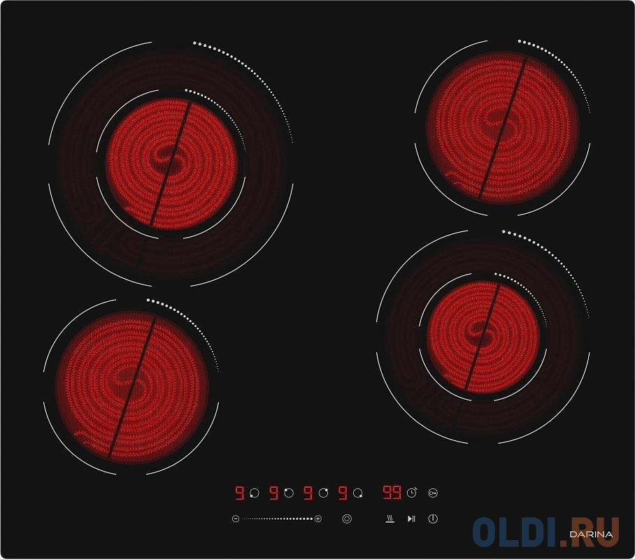 Варочная поверхность Darina 6Р Е 327 B черный в Москвe