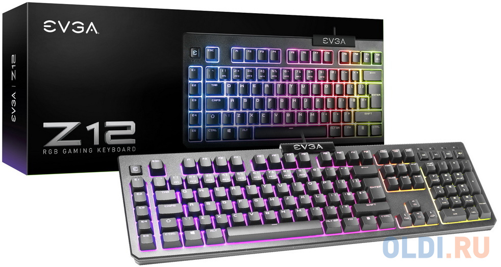 Клавиатура EVGA Keyboard Z12 Black USB