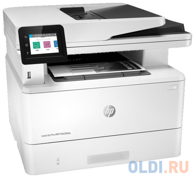 МФУ HP LaserJet Pro M428fdw  W1A30A  принтер/сканер/копир/факс, A4, ADF, дуплекс, 38 стр/мин, 512Мб, USB, LAN, WiFi (замена F6W15A M426fdw) в Москвe