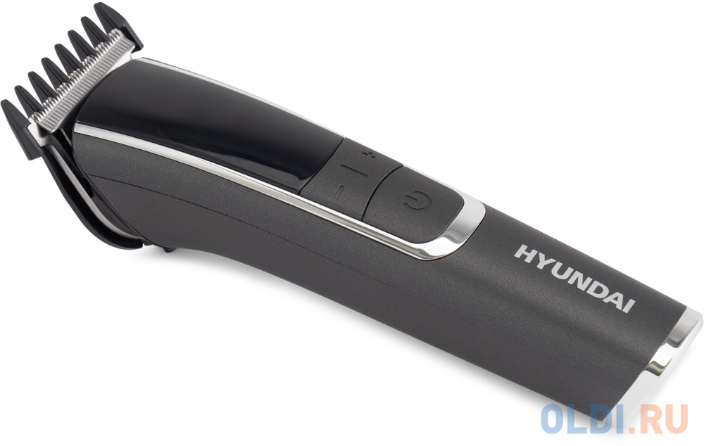 Триммер Hyundai H-HT6061 серебристый металлик/серебристый (насадок в компл:4шт)