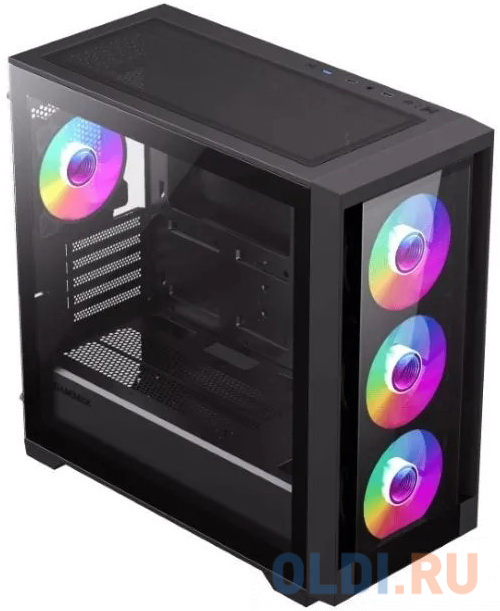 Корпус microATX GameMax DEFENDER TG Без БП чёрный