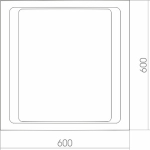 Зеркало Mixline Орион 60х60 с подсветкой (4620001983988)