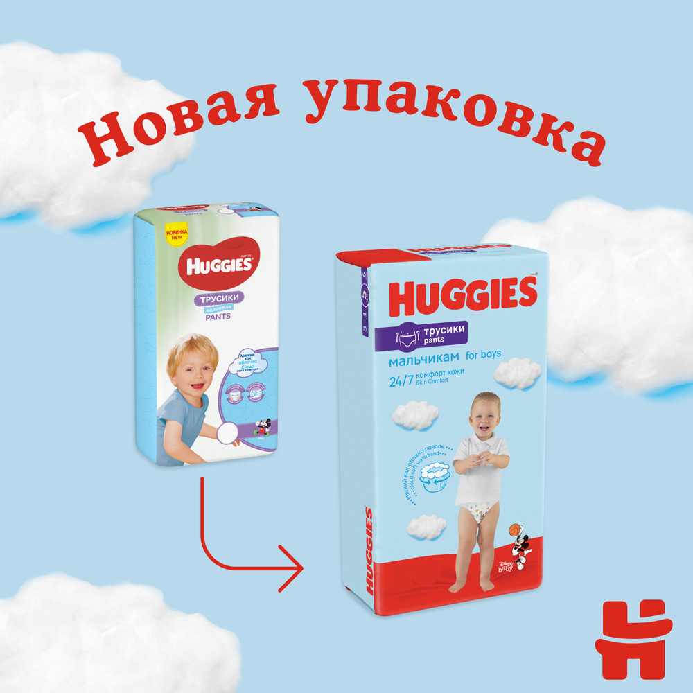 Подгузники-трусики Huggies