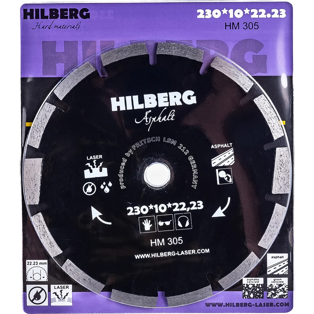 Отрезной алмазный диск по асфальту Hilberg