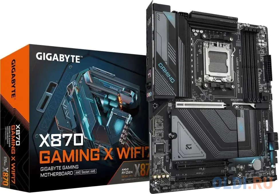 Материнская плата Gigabyte X870 GAMING X WIFI7 SocketAM5 AMD X870 ATX AC`97 8ch(7.1) 2.5Gg RAID+HDMI в Москвe