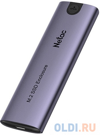 Внешний корпус NETAC WH51 &lt;NT07WH51-32C2&gt; для SSD M.2 SATA/NVMe -&gt; USB3.1 Type-C Алюминий