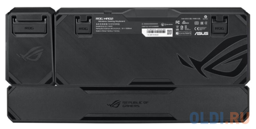 Клавиатура беспроводная ASUS ROG Claymore ROG Claymore II USB + Bluetooth черный 90MP01W0-BKRA00