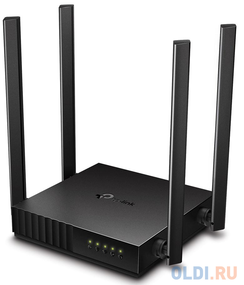 Wi-Fi роутер TP-LINK ARCHER C54 802.11abgnac 1167Mbps 2.4 ГГц 5 ГГц 4xLAN черный