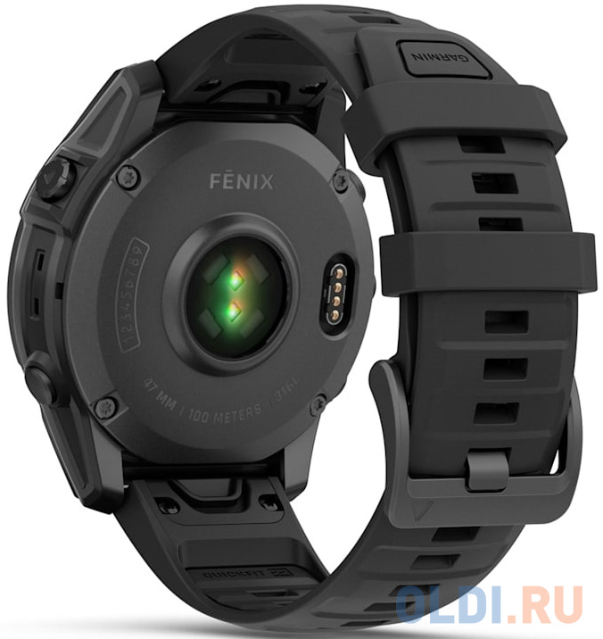 Смарт-часы Garmin Fenix E AMOLED темно-серый, черный 47мм