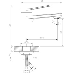 Смеситель для раковины Mixline ML24-04 хром (4610211000575)