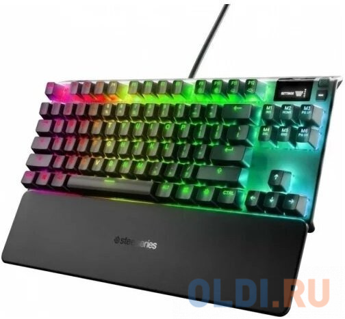 Клавиатура Steelseries Apex Pro TKL (2023) механическая черный USB for gamer LED (подставка для запястий) (64856)