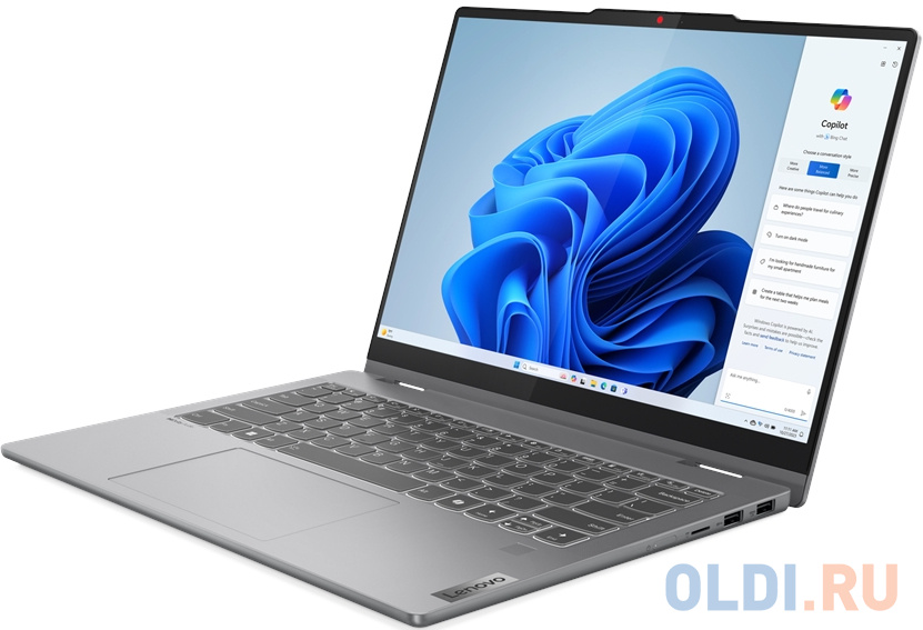 Ноутбук Lenovo IdeaPad 5 14AHP9 Ryzen 7 8845HS 16Gb SSD1Tb AMD Radeon 780M 14" OLED Touch WUXGA (1920x1200) noOS grey WiFi BT Cam (83DR005PRK) в Москвe