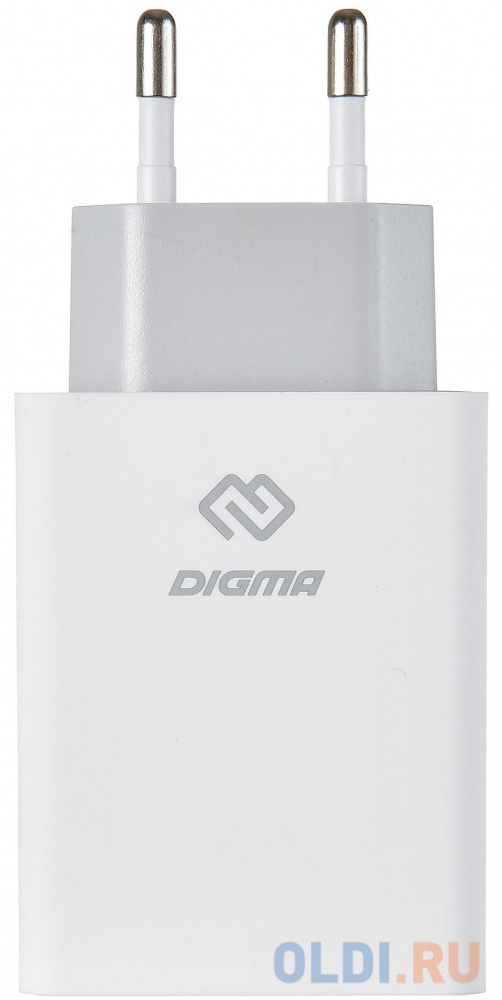 Сетевое зарядное устройство Digma DGWC-3U-5A-WG 5А белый